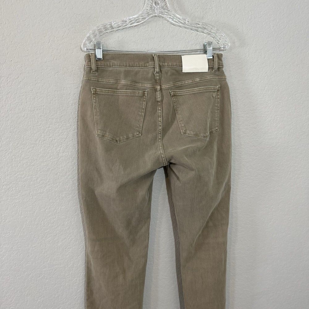 DL1961 MidRise Mara Straight Ankle Fray Coastal Plain Tan Jeans 30 Performance - Picture 3 of 5